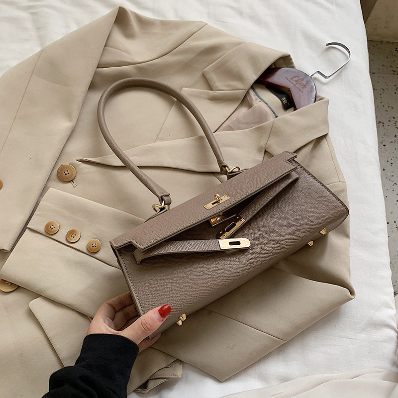 Einseitige Schulter- und Achsel-Mini-Tasche im Square-Design