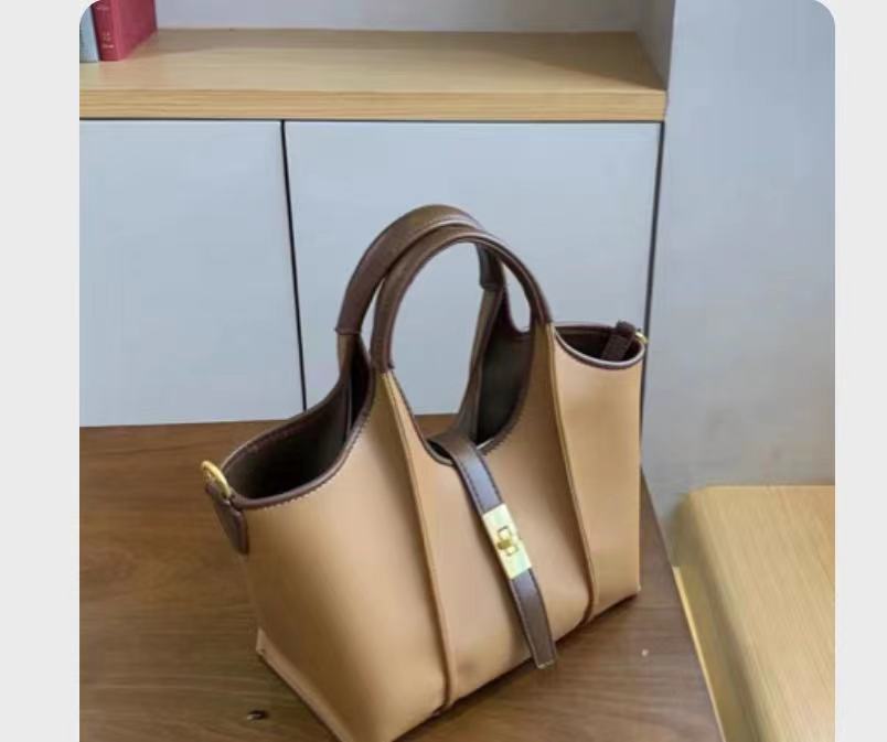 Einkaufskorb in Lederoptik – Elegante Shopper-Tasche für den Arbeitsweg