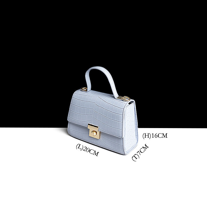 Damen-Ledertasche im Nischen-Design – Hand- und Umhängetasche
