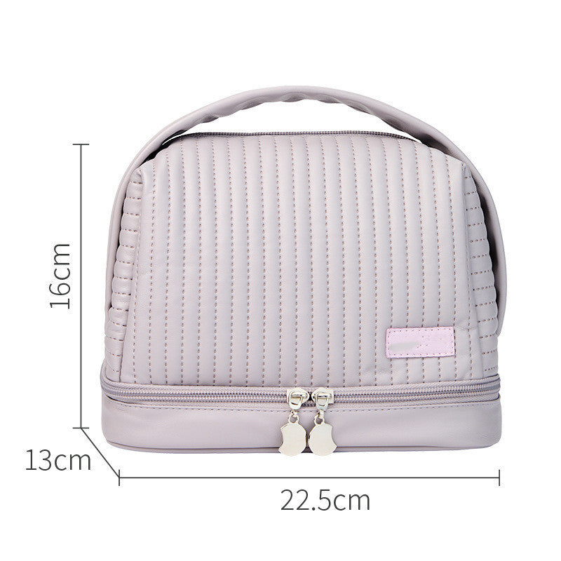 Luxuriöse „Toast“-Make-up-Tasche aus PU-Leder – wasserdicht und multifunktional