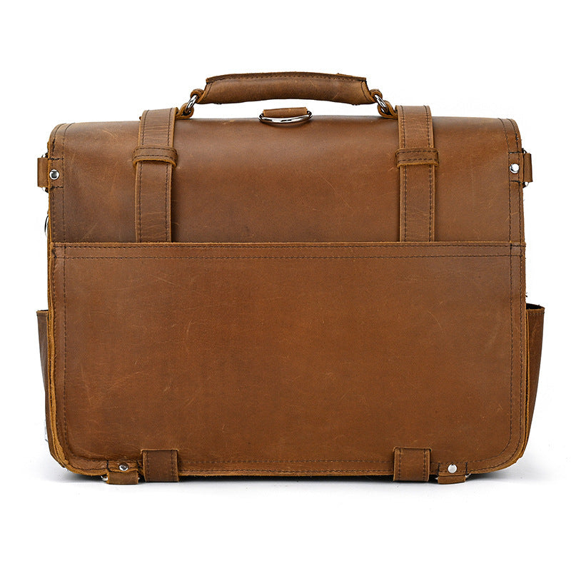 Retro-Reisetasche für Herren – Crazy-Horse-Leder Handgepäck