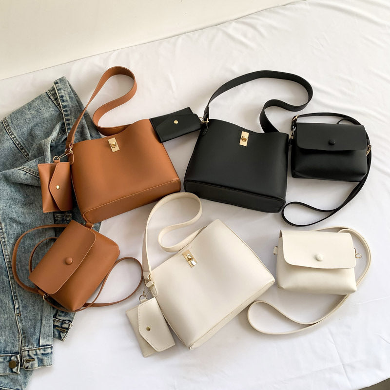Western-Style Hand- und Schultertasche – 3-teiliges Messenger-Set