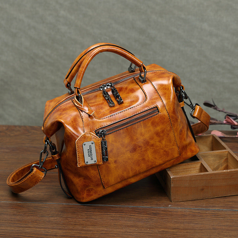 Retro-Damentasche – Hand- und Umhängetasche im Vintage-Look
