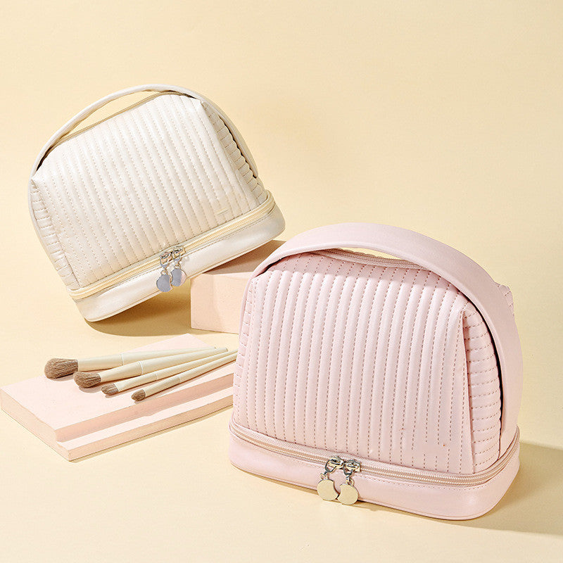 Luxuriöse „Toast“-Make-up-Tasche aus PU-Leder – wasserdicht und multifunktional