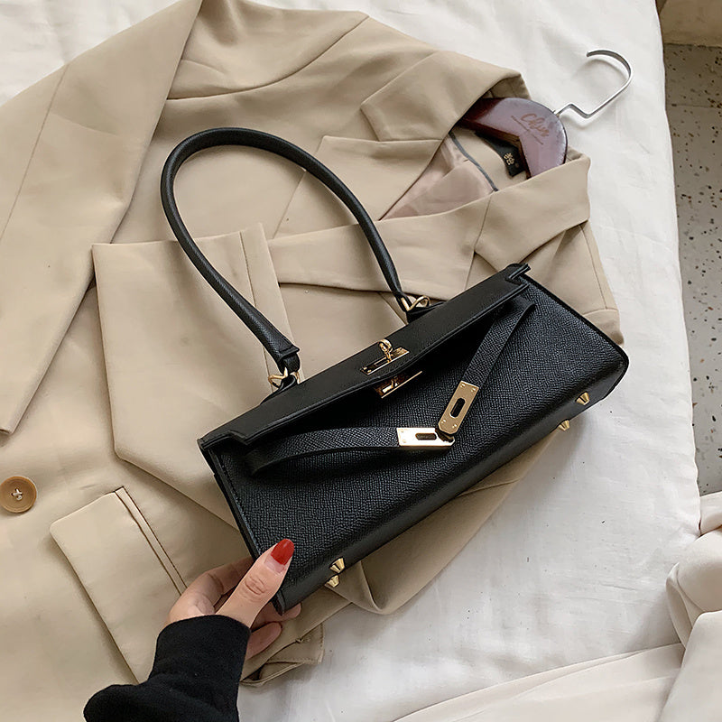 Einseitige Schulter- und Achsel-Mini-Tasche im Square-Design