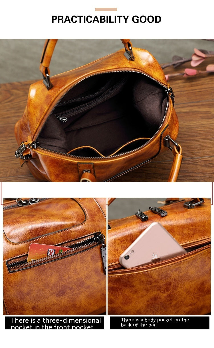 Retro-Damentasche – Hand- und Umhängetasche im Vintage-Look