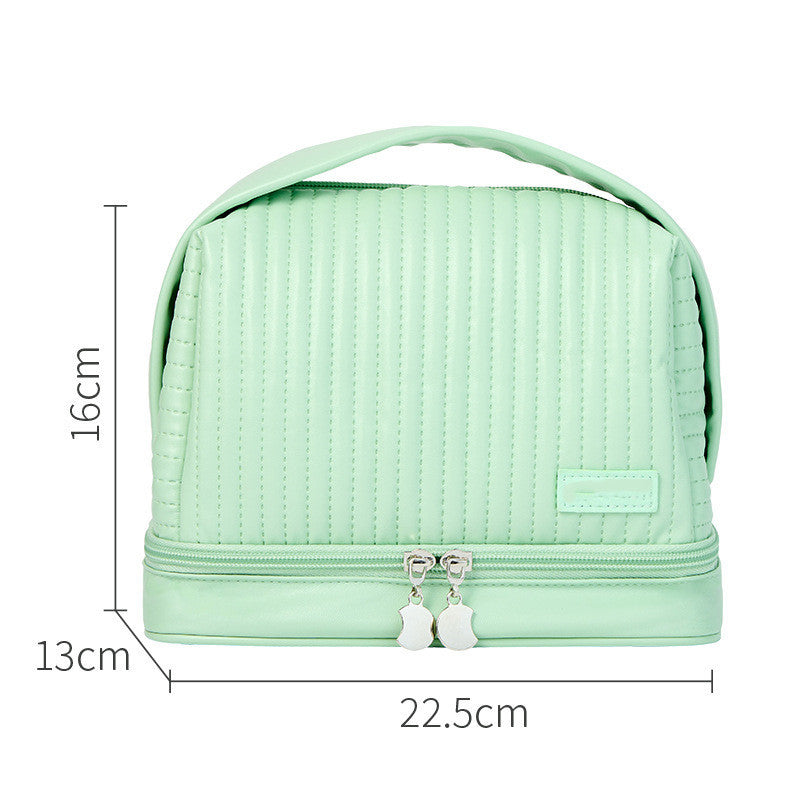 Luxuriöse „Toast“-Make-up-Tasche aus PU-Leder – wasserdicht und multifunktional