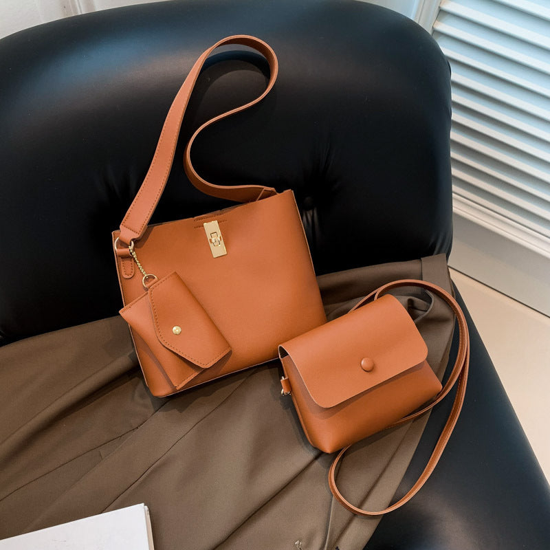 Western-Style Hand- und Schultertasche – 3-teiliges Messenger-Set