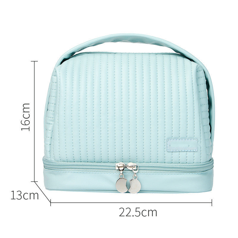 Luxuriöse „Toast“-Make-up-Tasche aus PU-Leder – wasserdicht und multifunktional