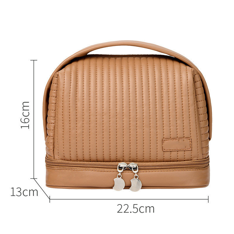 Luxuriöse „Toast“-Make-up-Tasche aus PU-Leder – wasserdicht und multifunktional