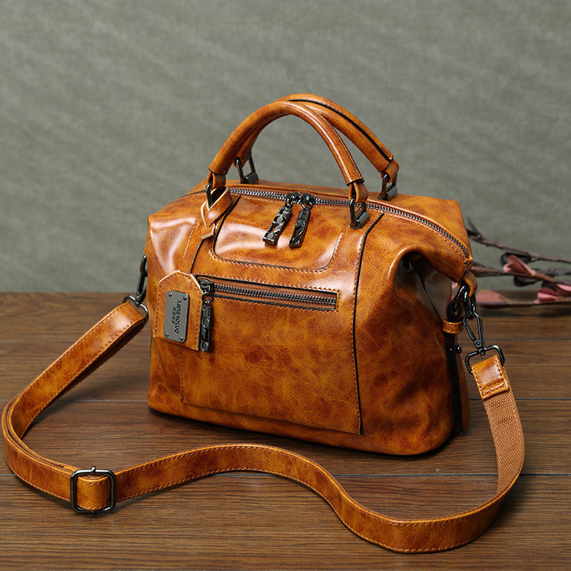 Retro-Damentasche – Hand- und Umhängetasche im Vintage-Look